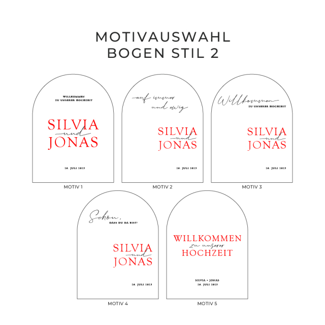 Willkommensschild Stil 2